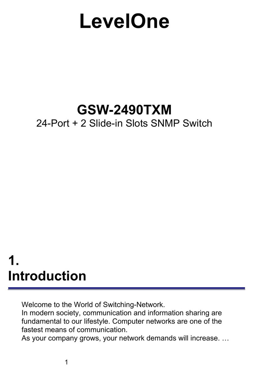 LevelOne GSW-2490TXM Manuel utilisateur