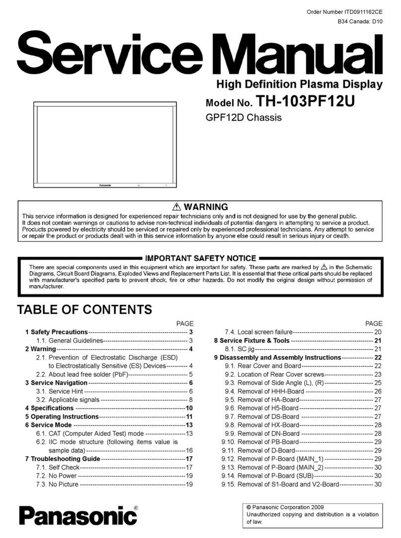 Panasonic TH-103PF12U Manuel utilisateur
