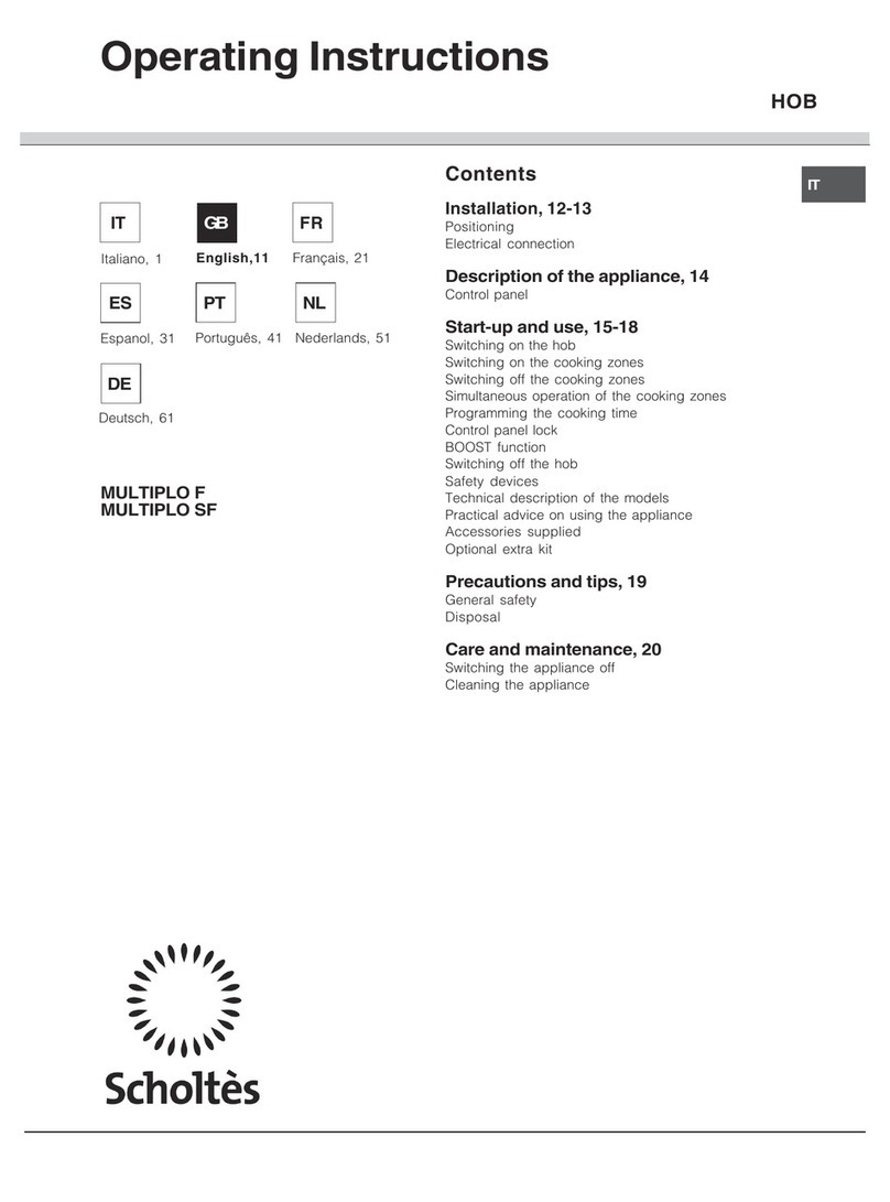 SCHOLTES Multipro F Manuel utilisateur