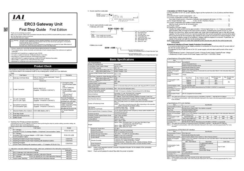 IAI ERC3 Manuel utilisateur