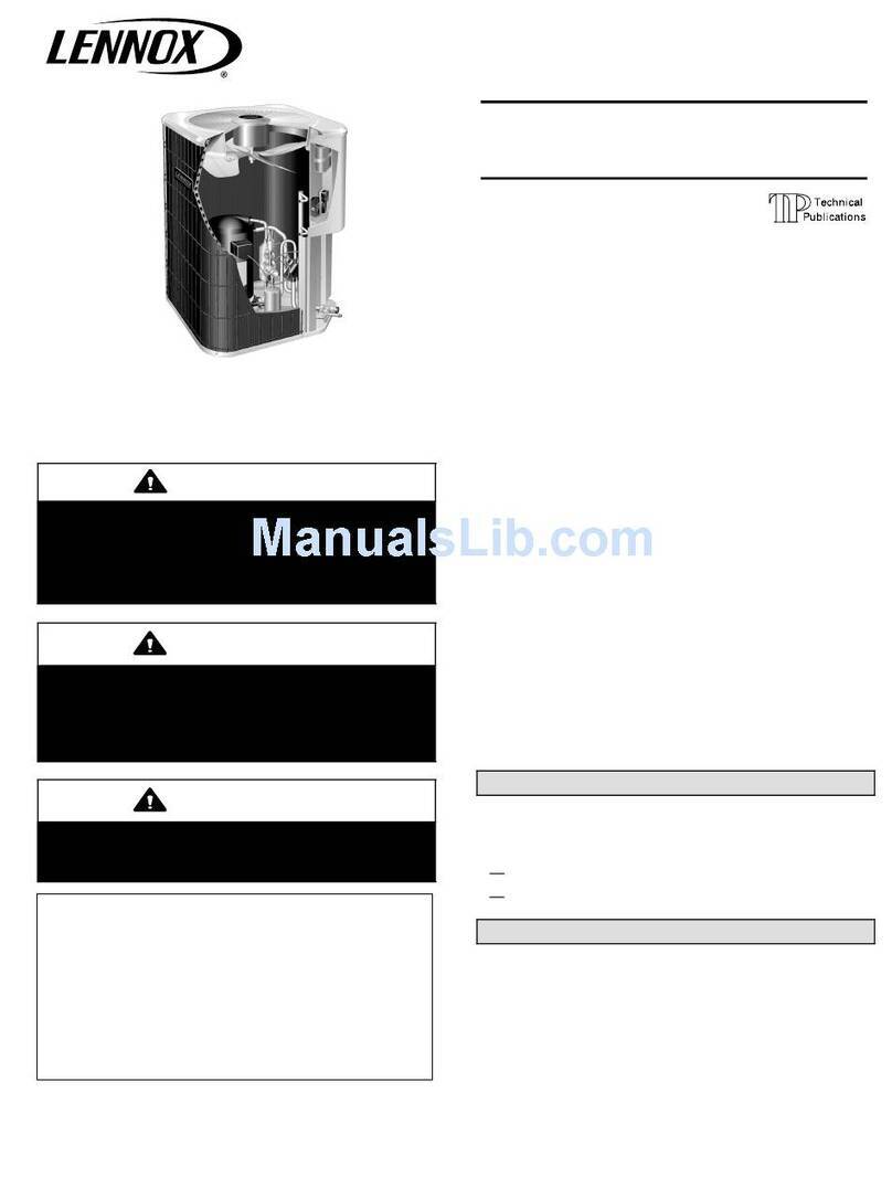 Lennox T?Class TSA*S4 Units Manuel utilisateur