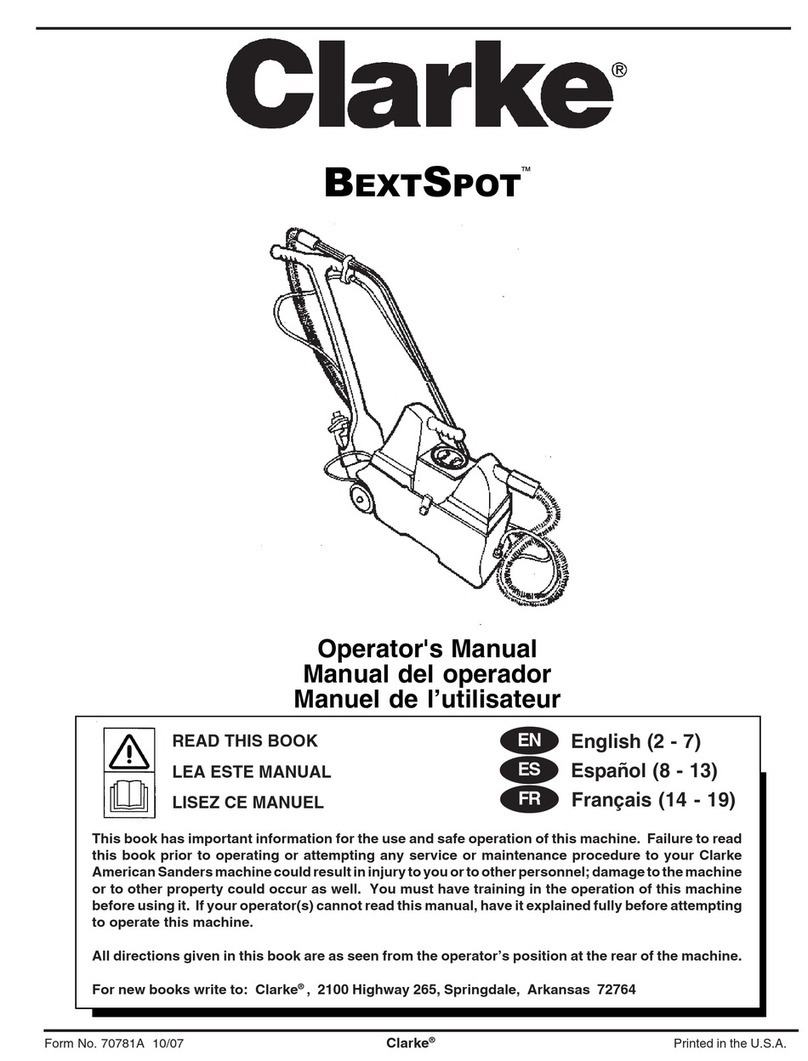Clarke BextSpot Manuel utilisateur
