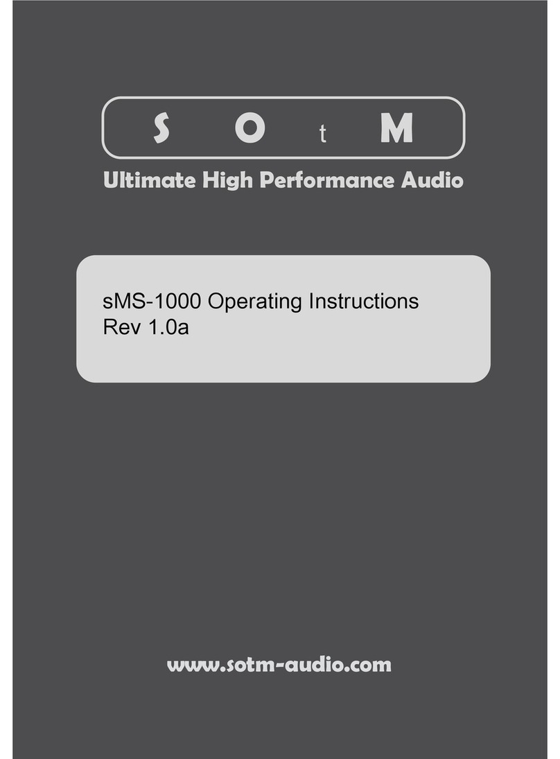 SOtM sMS-1000 Manuel utilisateur