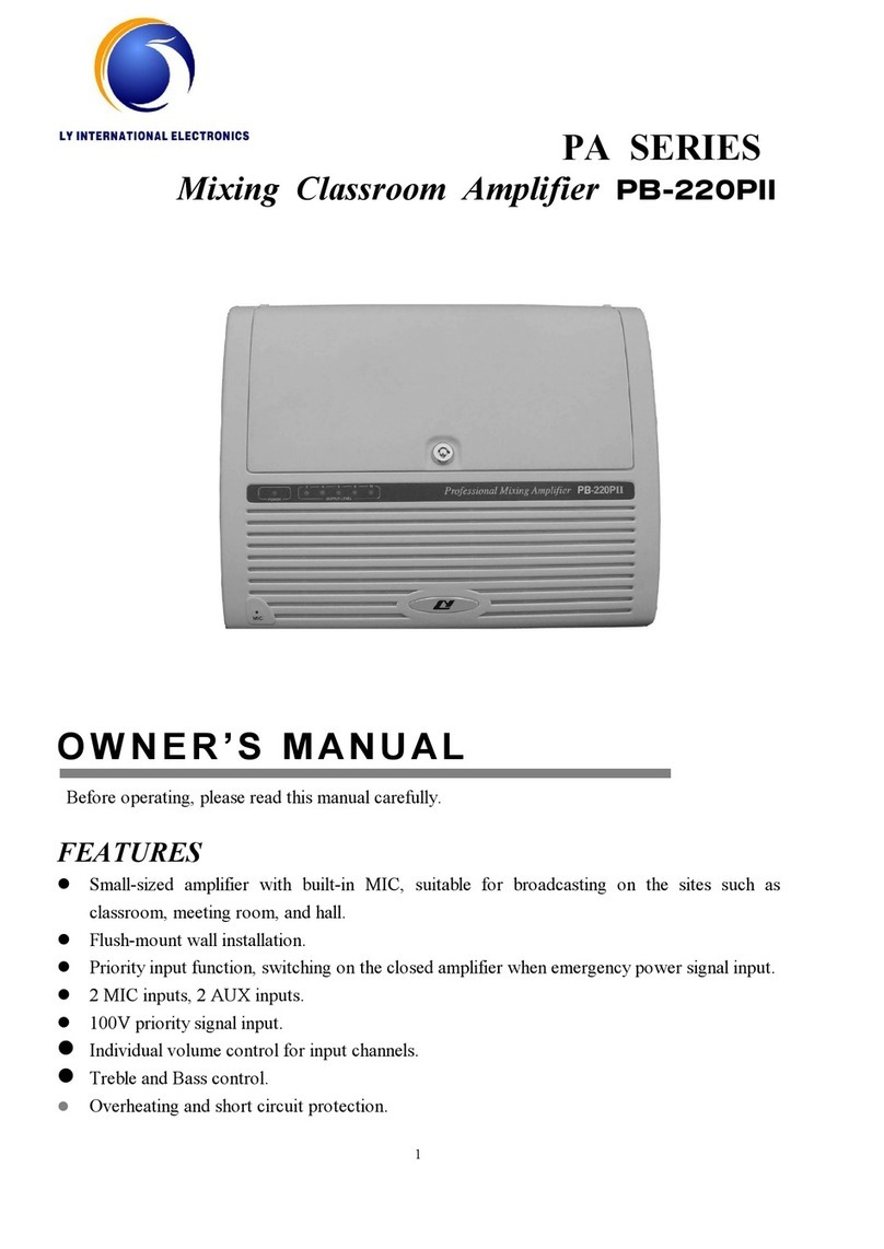 LY International Electronics PB-220PII Manuel utilisateur