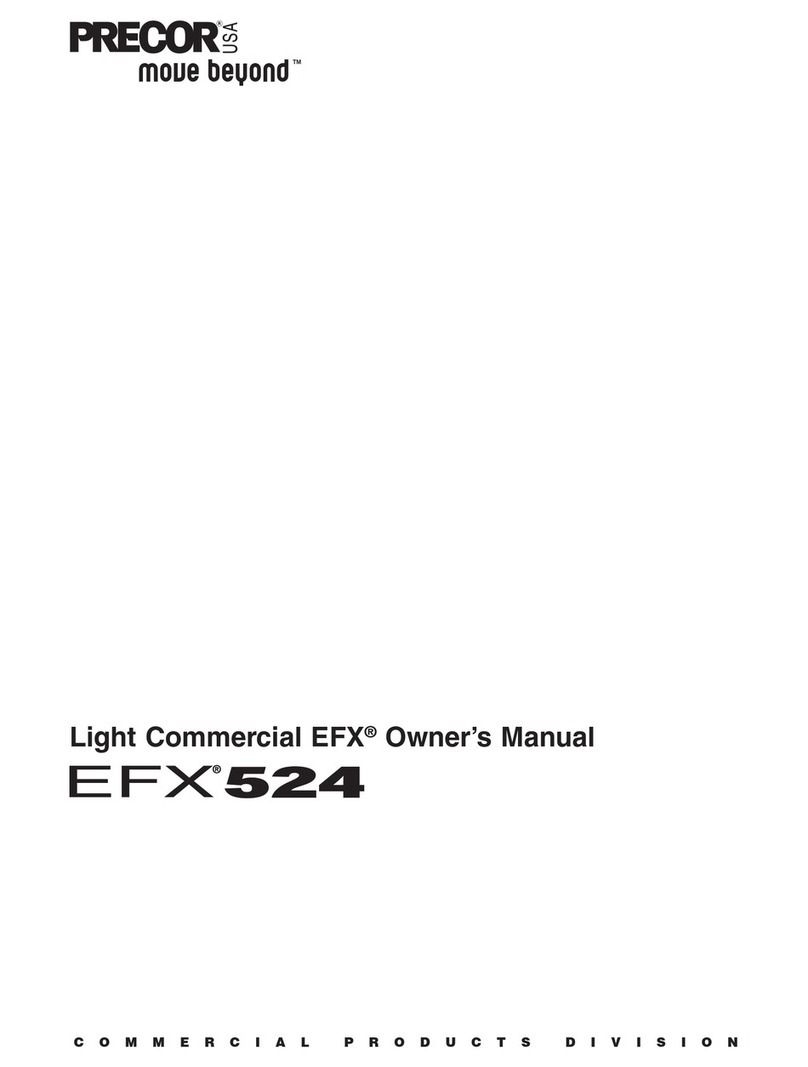 Precor EFX524 Manuel utilisateur