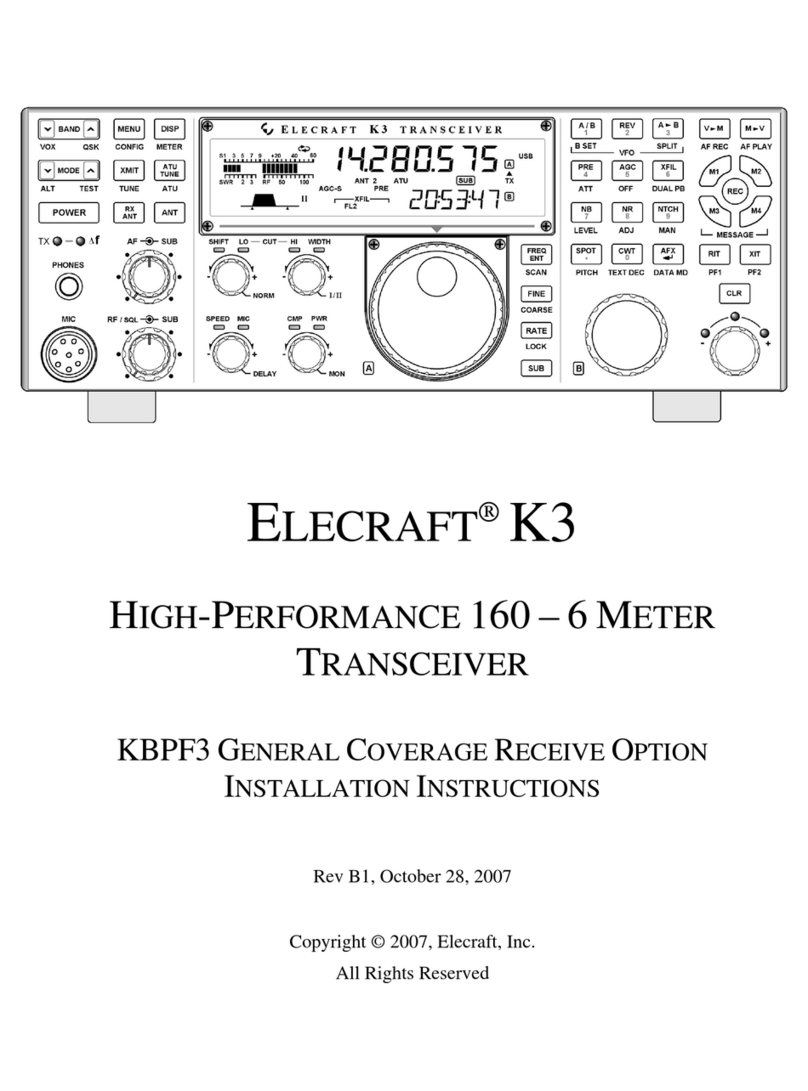 ELECRAFT K3 Manuel utilisateur