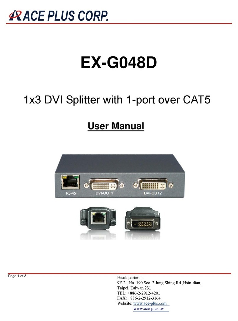 Ace Plus EX-G048D Manuel utilisateur