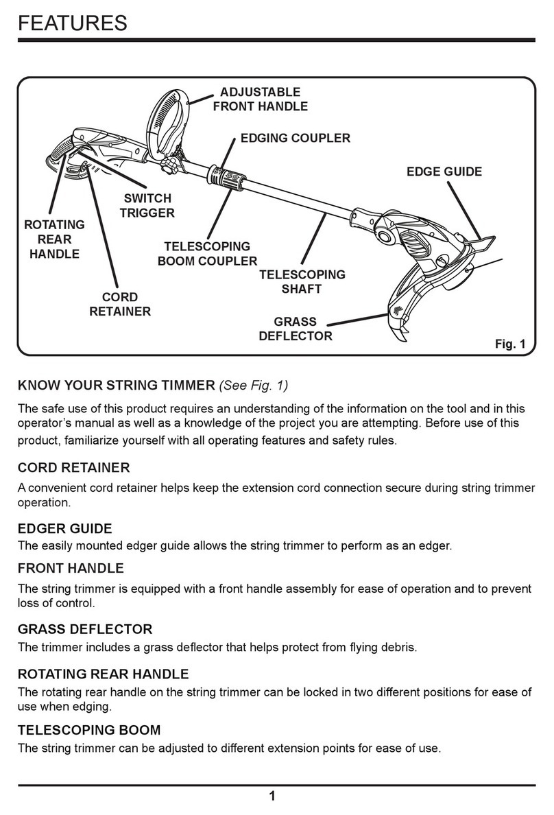 Menards String Trimmer Manuel utilisateur