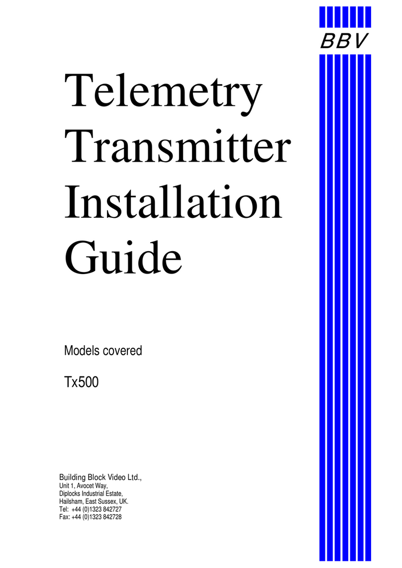 BBV Tx500 Manuel utilisateur