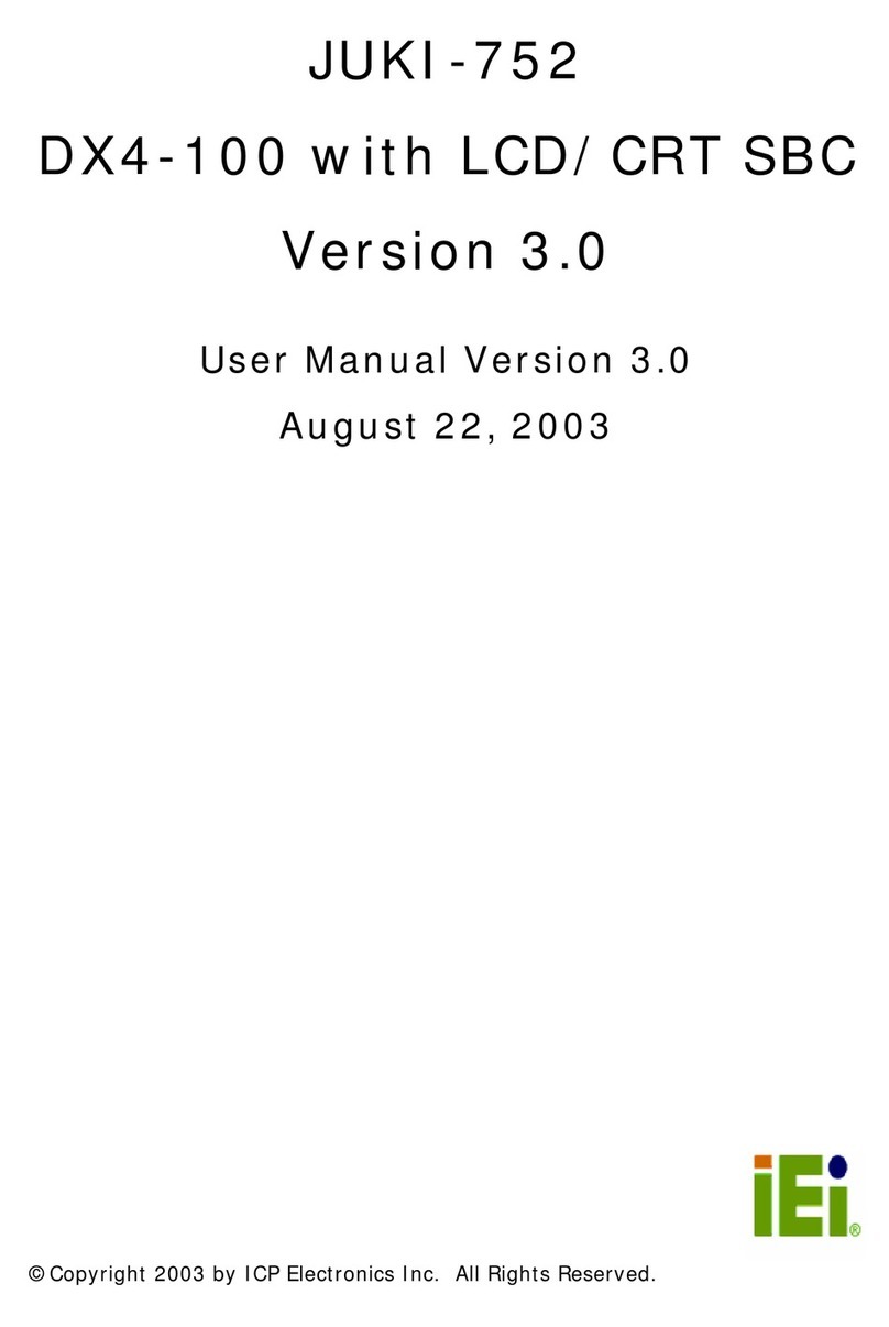 ICP Electronics JUKI-752 DX4-100 Manuel utilisateur