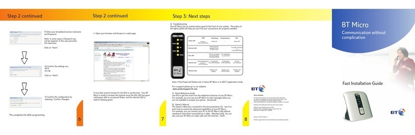 BT Micro Manuel utilisateur