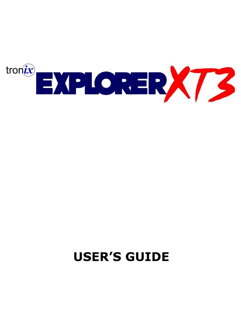 Tronix Explorer XT3 Manuel utilisateur