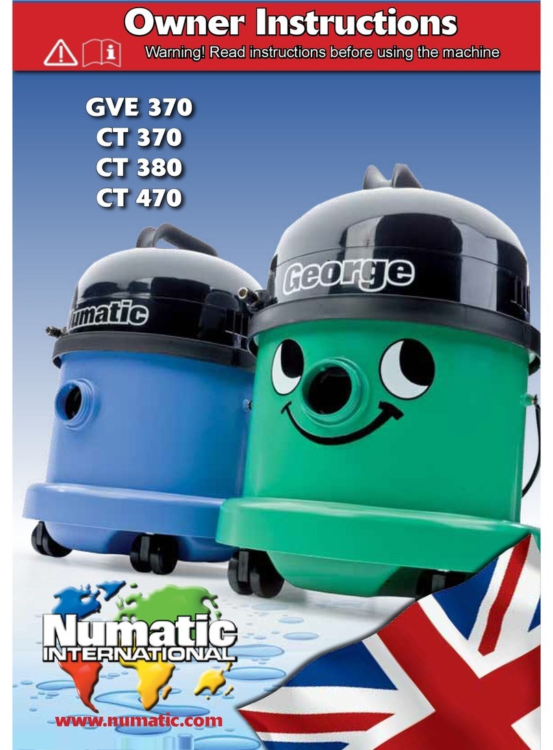 Numatic CT 470 Manuel utilisateur