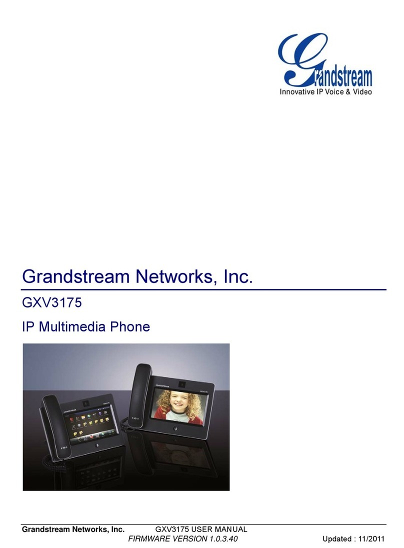 Grandstream Networks GXV3175 Manuel utilisateur