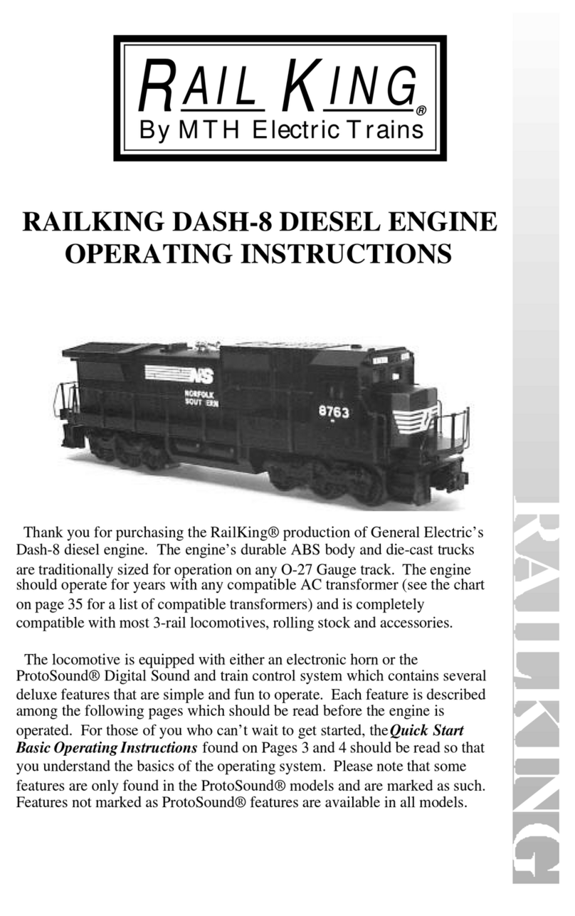 MTHTrains RAILKING DASH-8 Manuel utilisateur MTHTrains RAILKING DASH-8 Manuel utilisateur