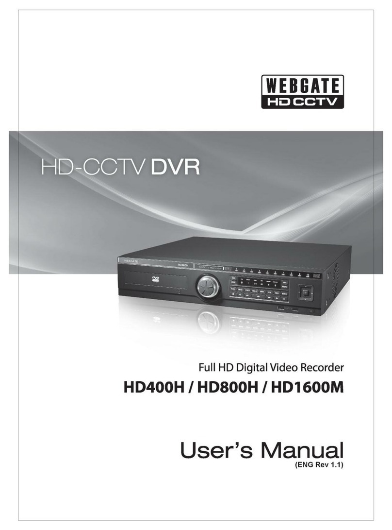 WebGate HD400H Manuel utilisateur