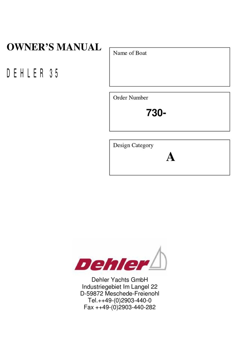 Dehler 35 Manuel utilisateur