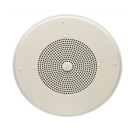 Valcom Supervised Ceiling Speaker with Amplifier Manuel utilisateur