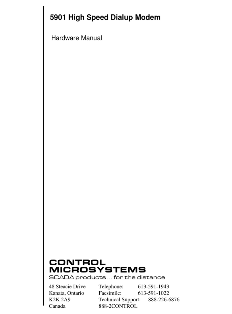 Control Microsystems 5901 Manuel utilisateur Control Microsystems 5901 Manuel utilisateur