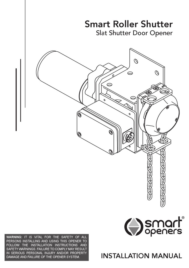 Smart Openers Smart Roller Shutter Manuel utilisateur