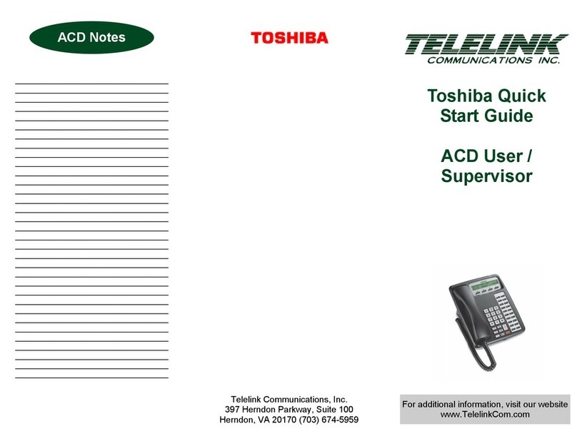 Telelink ACD User /Supervisor Manuel utilisateur