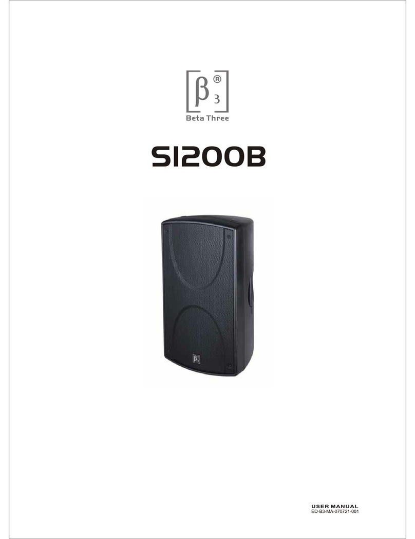 Beta Three SI200B Manuel utilisateur