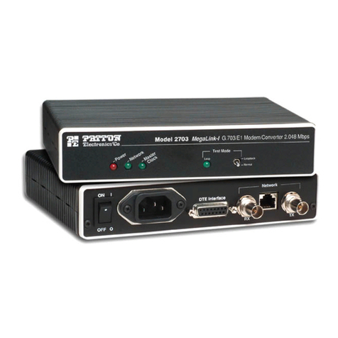 Patton electronics 2703RC Manuel utilisateur
