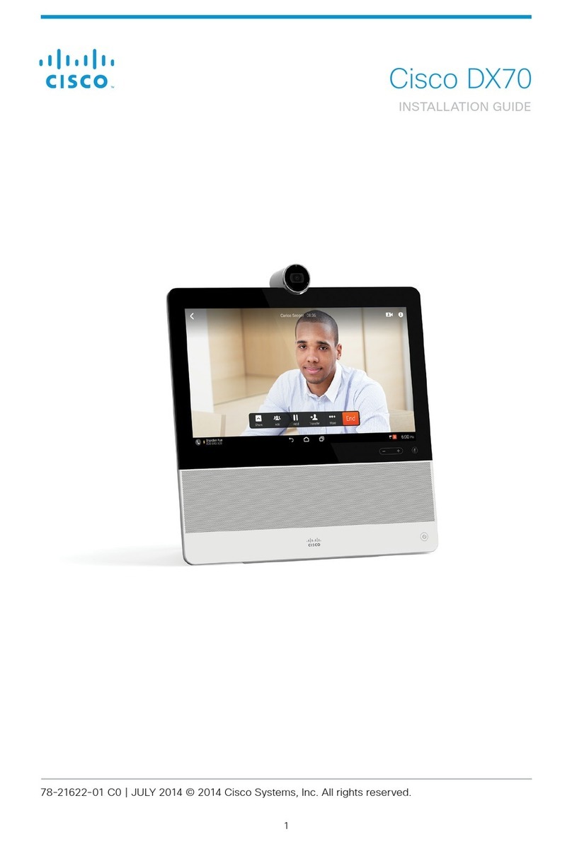 Cisco TelePresence DX70 Manuel utilisateur