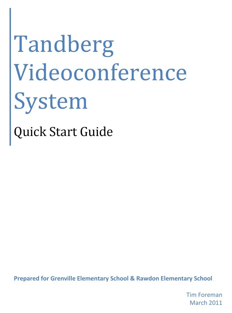 TANDBERG VideoconferenceSystem Manuel utilisateur