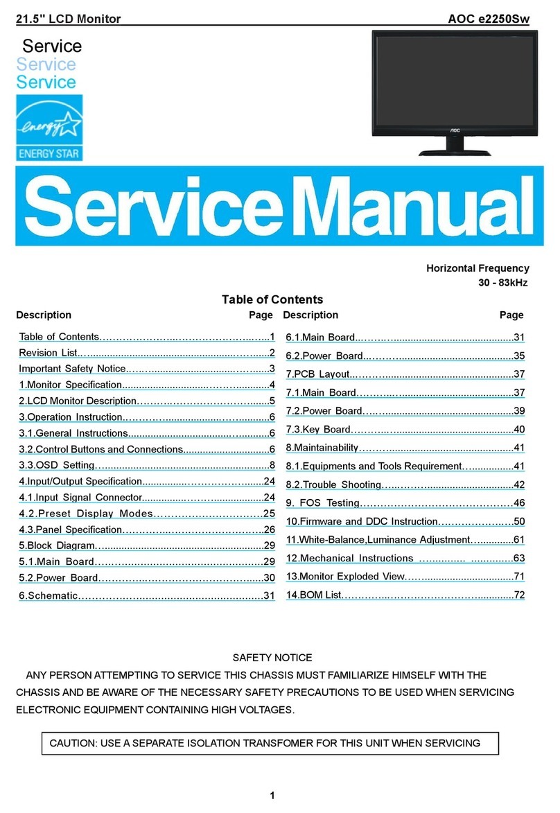 AOC e2250Sw Manuel utilisateur