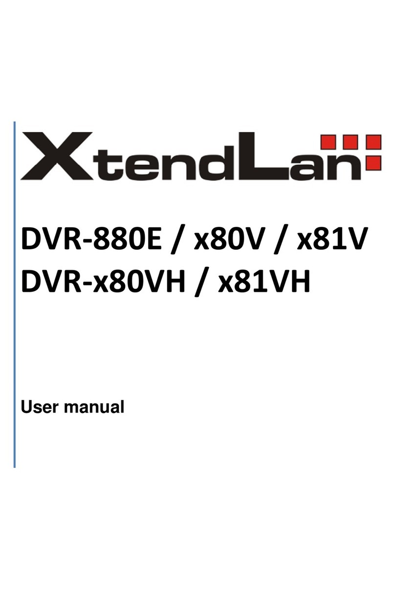 XtendLan DVR-880E Manuel utilisateur XtendLan DVR-880E Manuel utilisateur