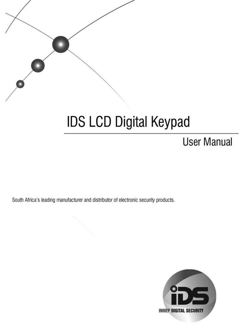IDS LCD Digital Keypad Manuel utilisateur