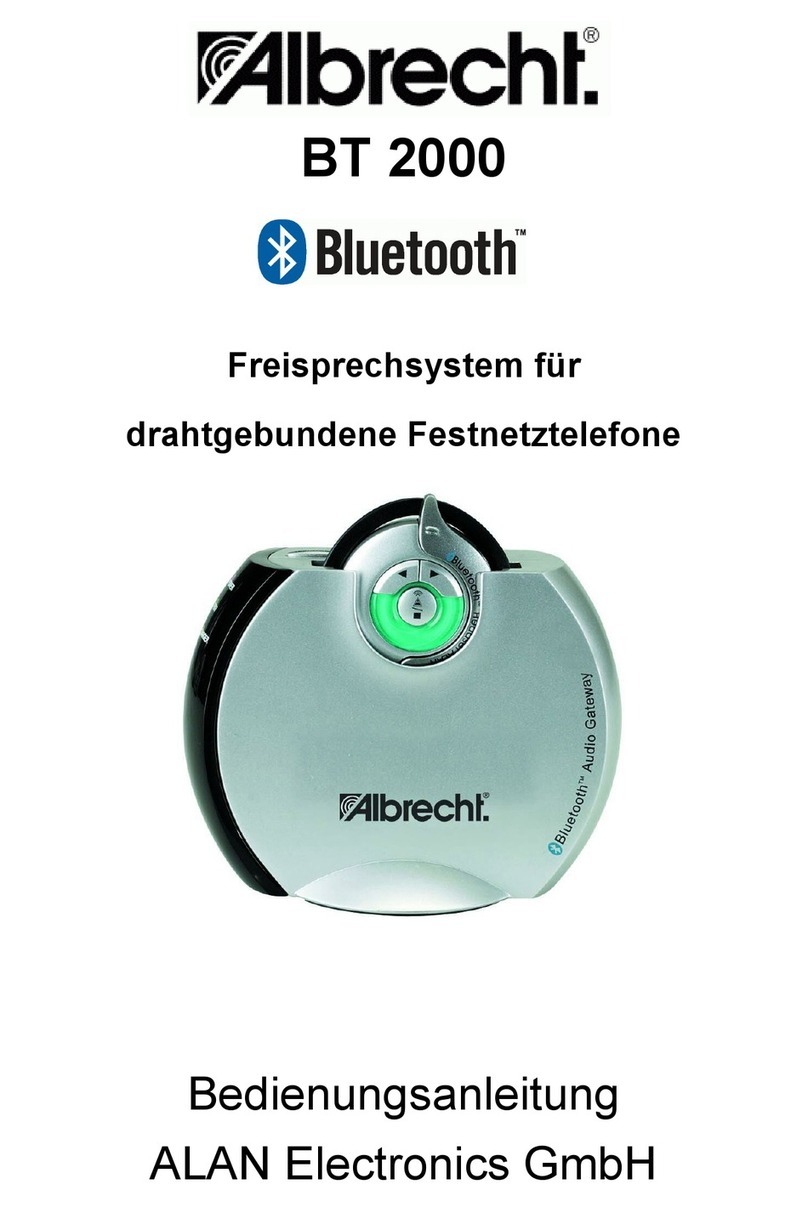 Albrecht BT 2000 Manuel utilisateur