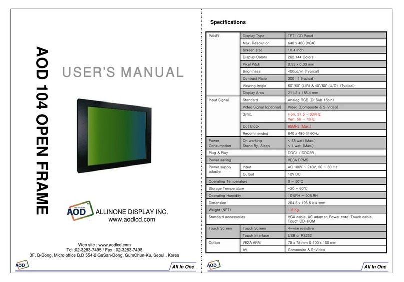 AOD 104 Manuel utilisateur