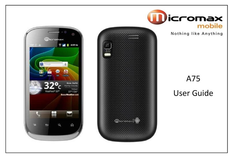 Micromax A75 Manuel utilisateur