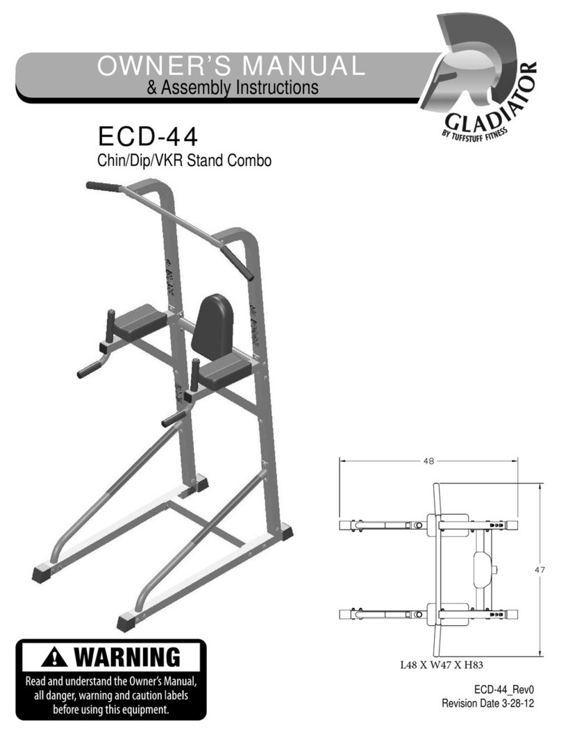 Gladiator ECD-44 Manuel d'utilisation et d'entretien