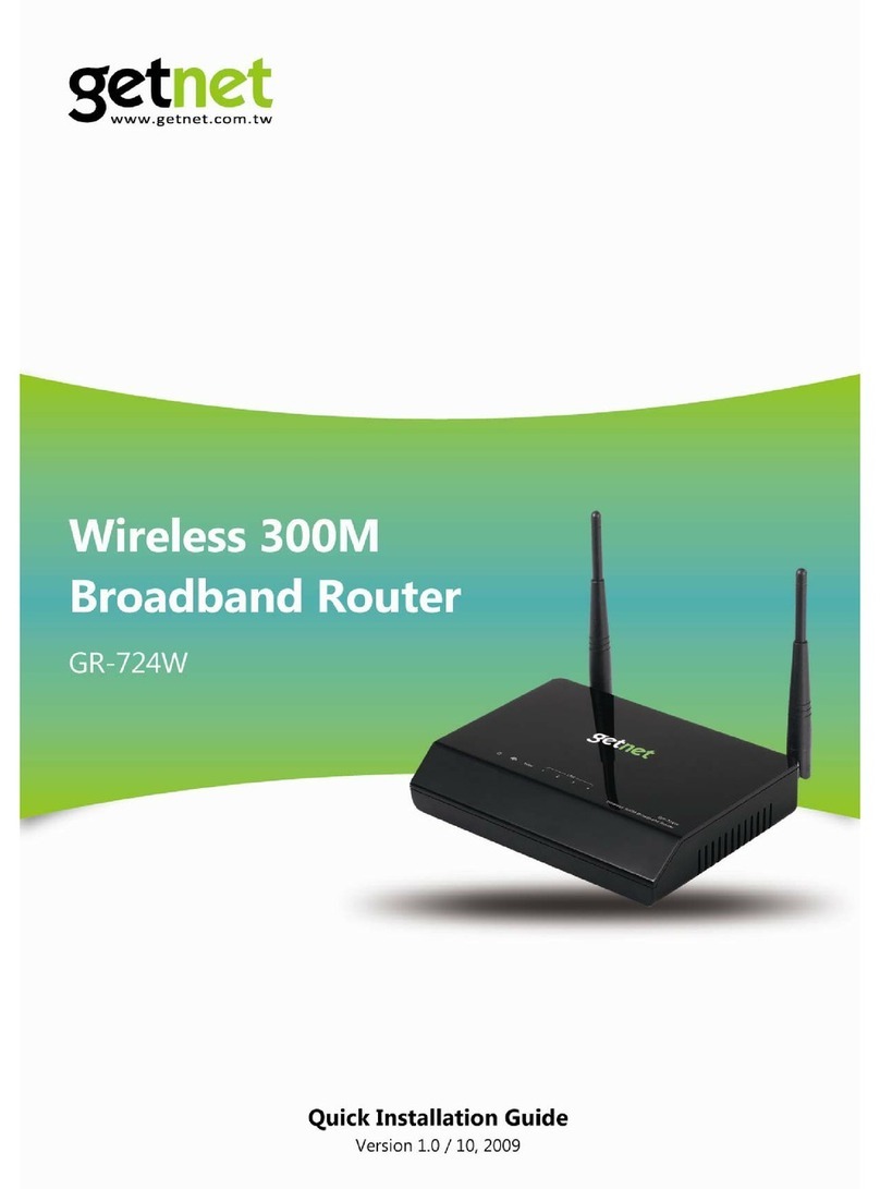 Getnet GR-724W Manuel utilisateur Getnet GR-724W Manuel utilisateur