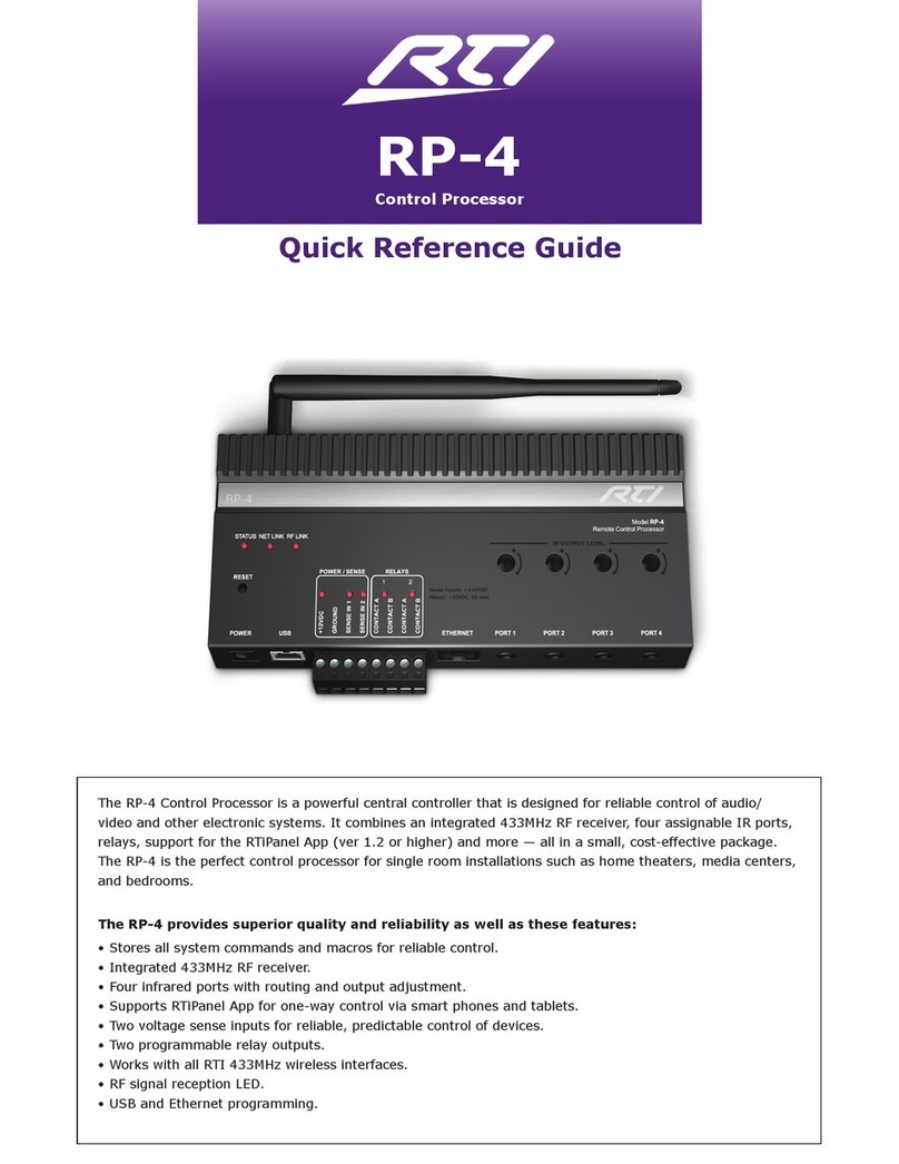 RTI RP-4 Manuel utilisateur