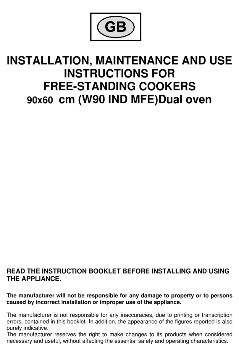 Bertazzoni W90 IND MFE Guide de l'utilisateur