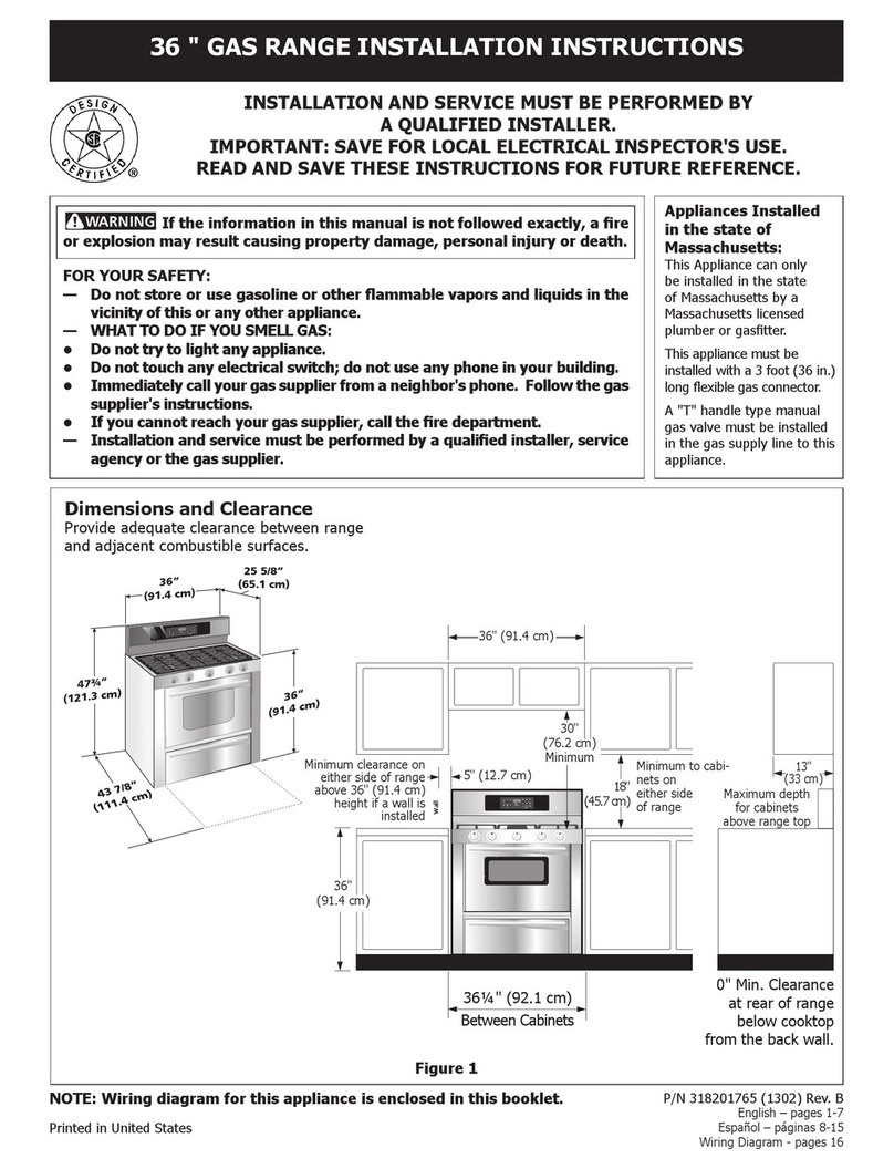 Frigidaire Gas Range Manuel utilisateur Frigidaire Gas Range Manuel utilisateur