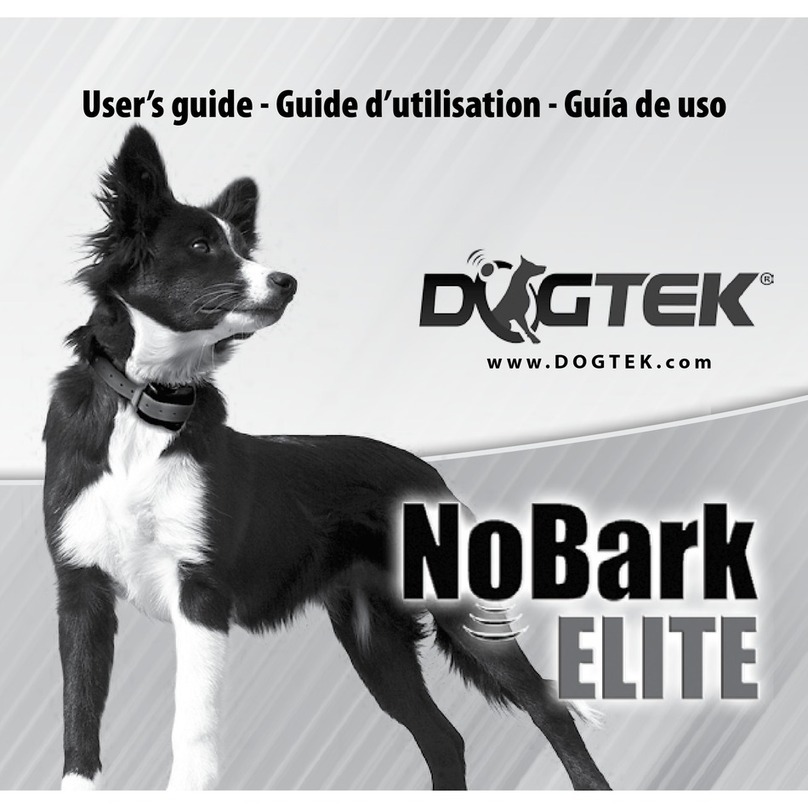Dogtek Training collar Manuel utilisateur