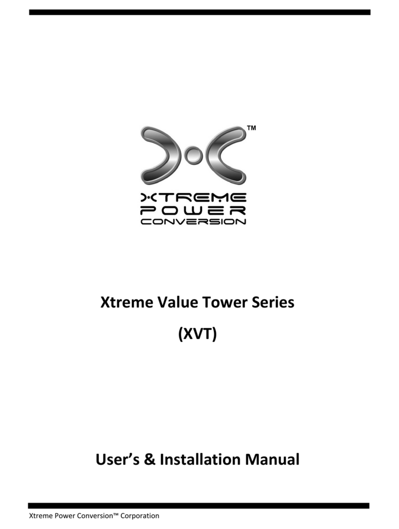 Xtreme Power Conversion XVT?600 Mode d’emploi