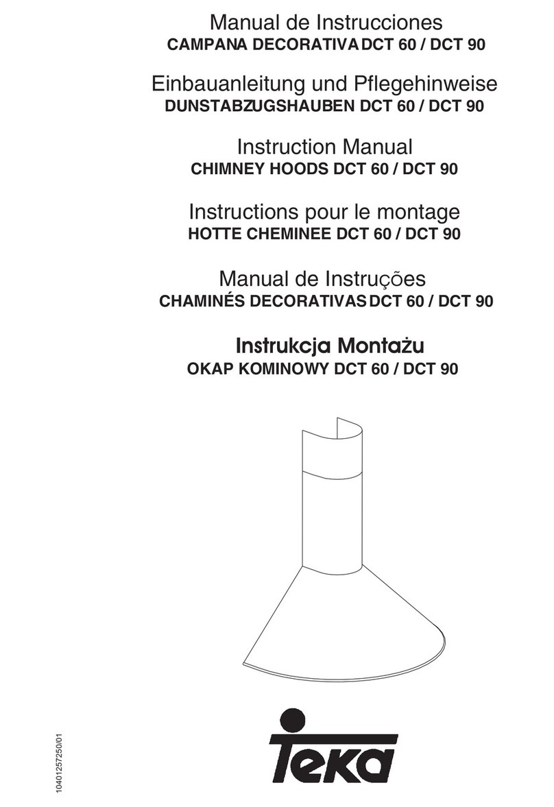 Teka DCT 60 Manuel utilisateur Teka DCT 60 Manuel utilisateur