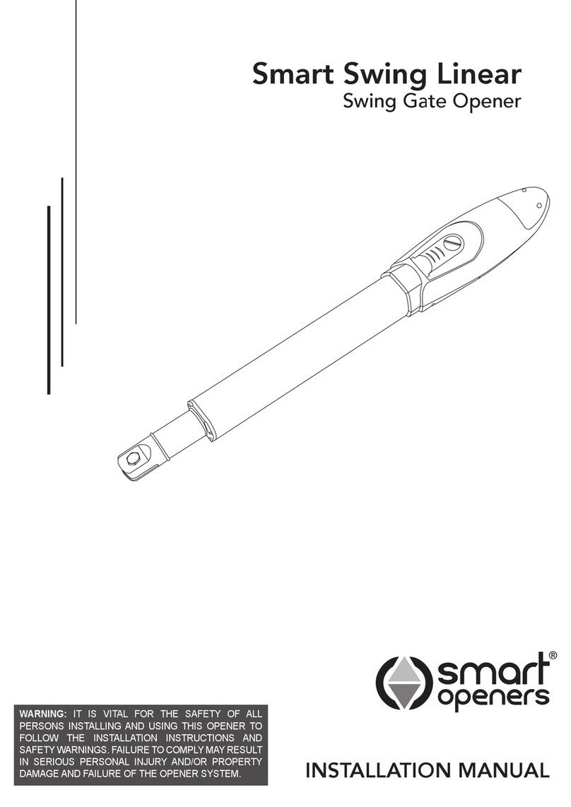 Smart Openers Smart Swing Linear Manuel utilisateur