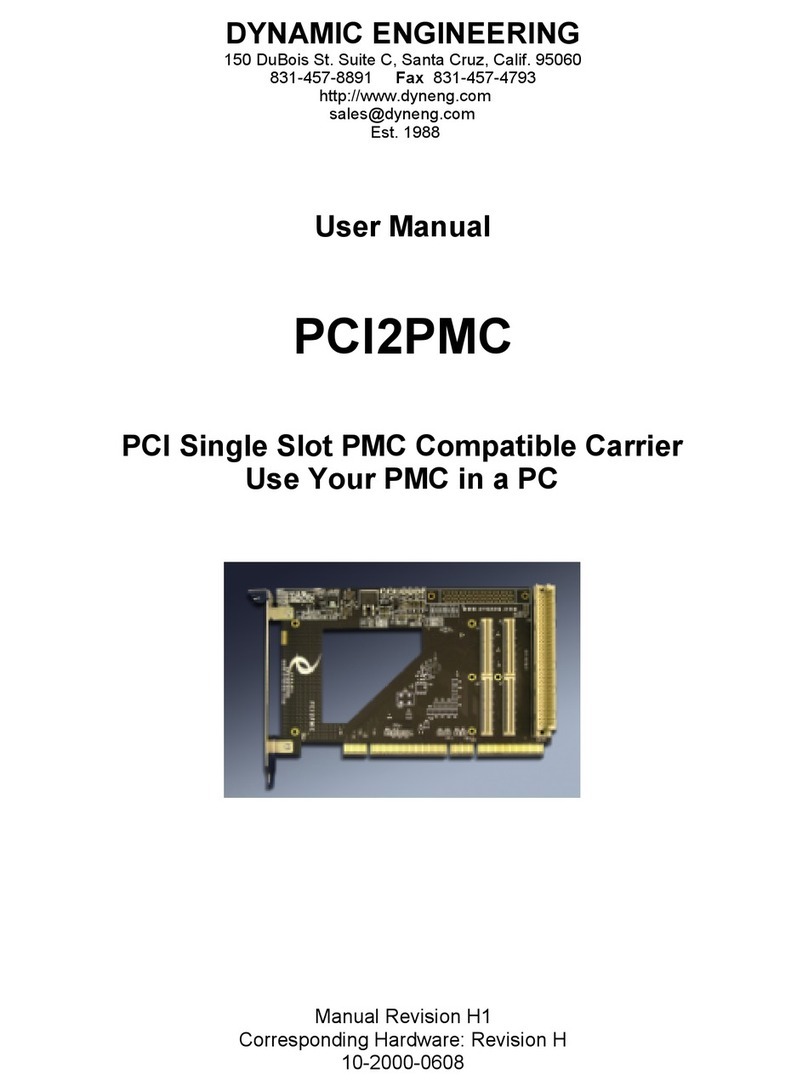 Dynamic Engineering PCI2PMC Manuel utilisateur