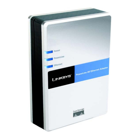 Linksys PLE200 - PowerLine AV EN Adapter Bridge Manuel utilisateur Linksys PLE200 - PowerLine AV EN Adapter Bridge Manuel utilisateur