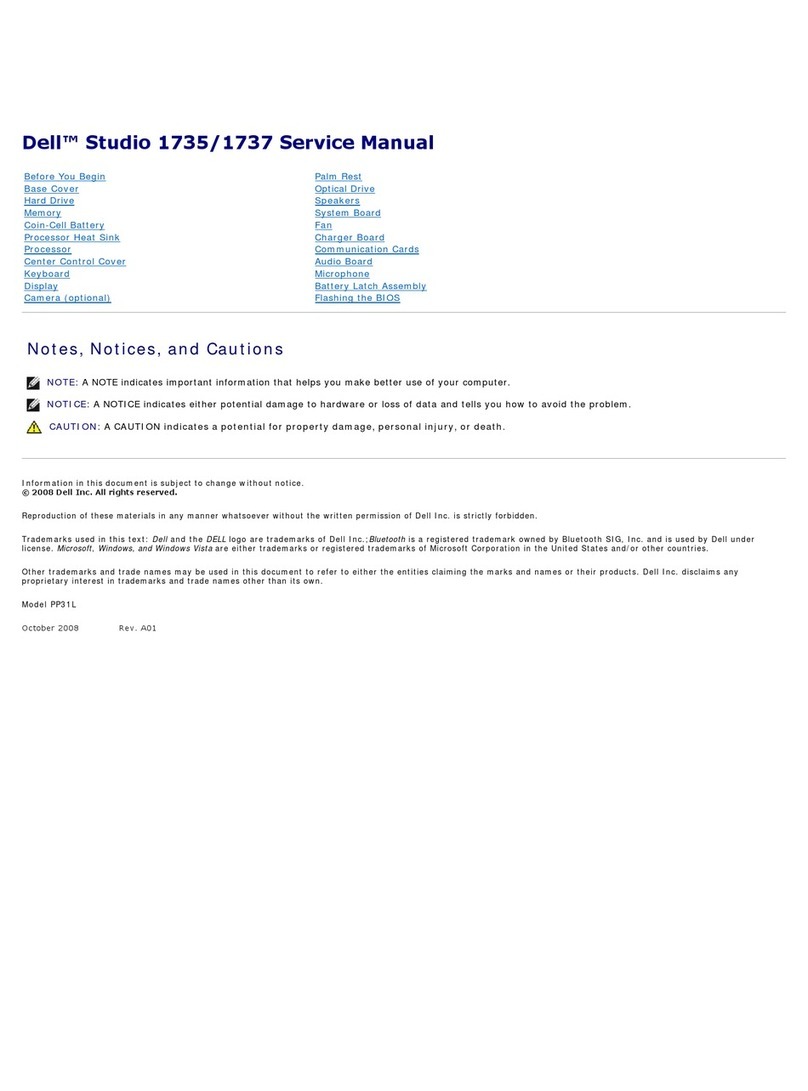 Dell Studio 1735 Manuel utilisateur