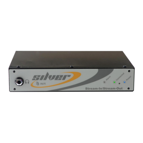 Silver Apt Stream-In Manuel utilisateur