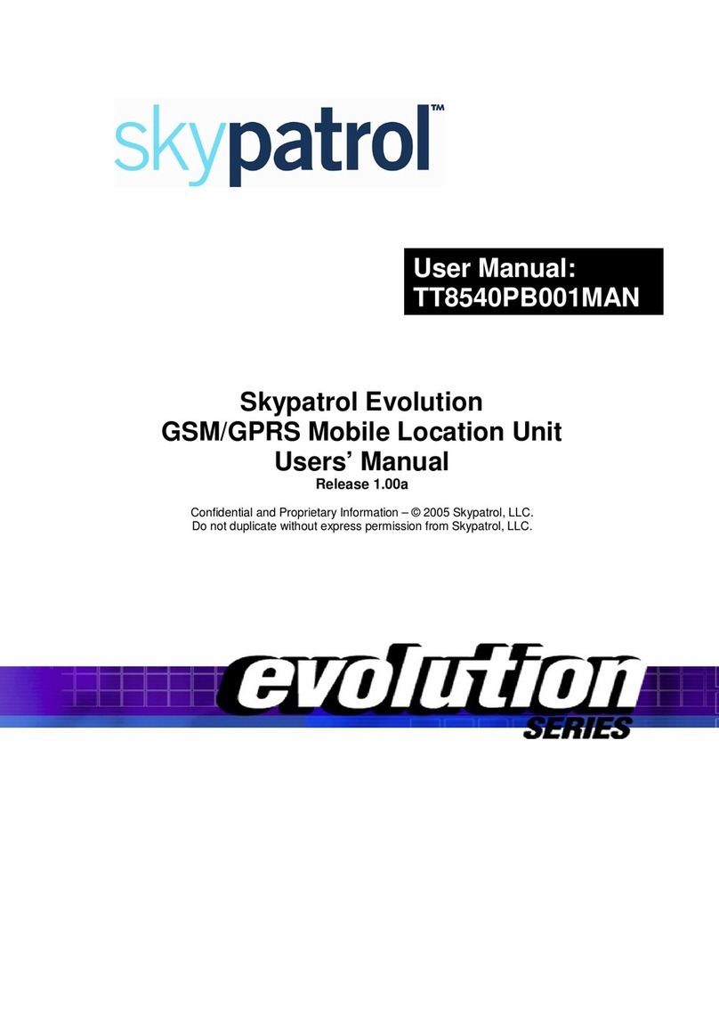 Skypatrol Evolution Manuel utilisateur