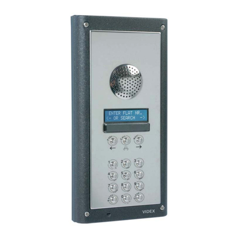 Videx DIGITAL GSM DOOR INTERCOM SYSTEM Manuel utilisateur